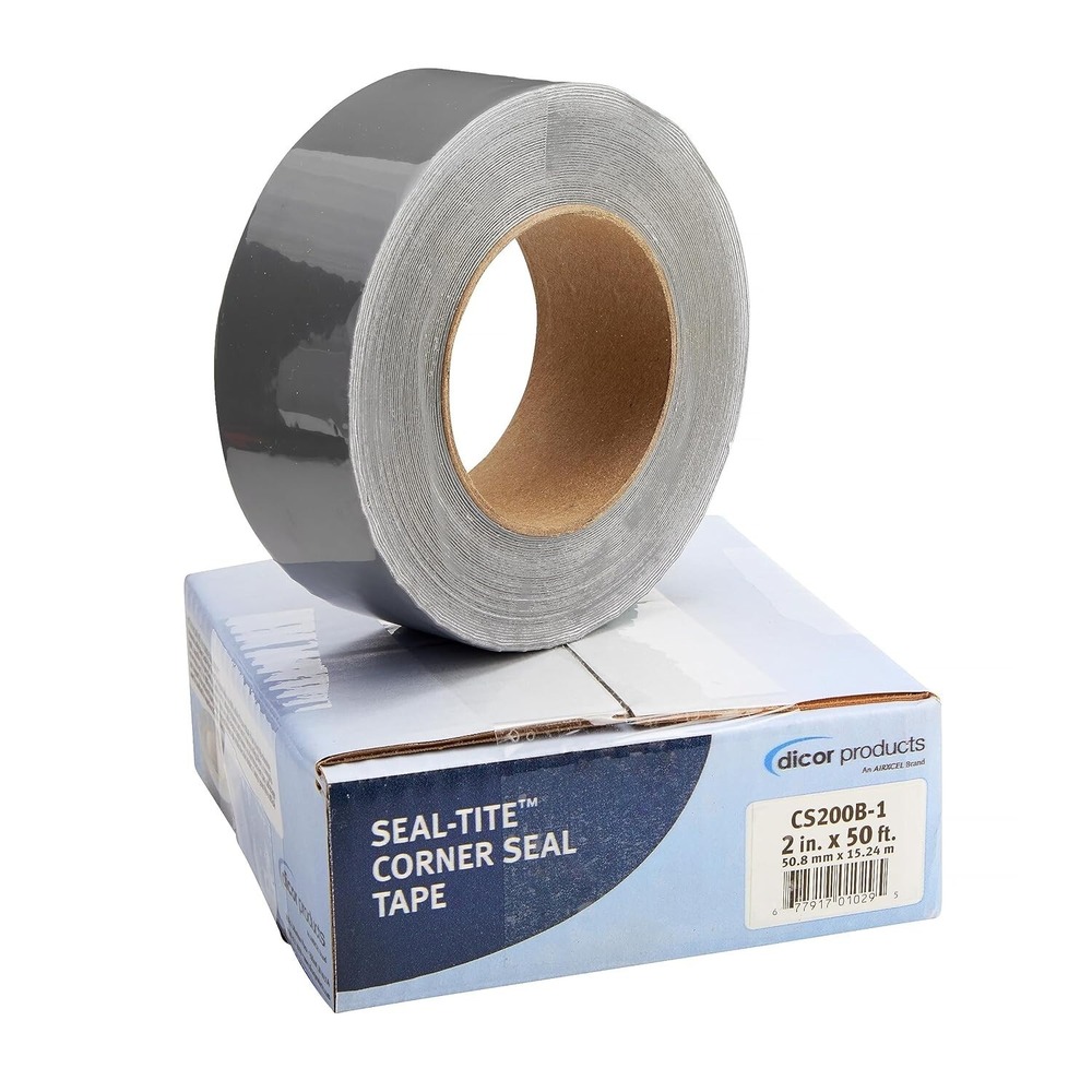 Dicor CS200B-1 Seal-Tite Corner Seal Tape 2in x 50ft RV Trailer Motorhome Gray